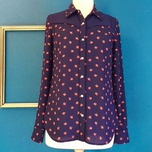 ✪ HP ✪ Modcloth Floral Western Top